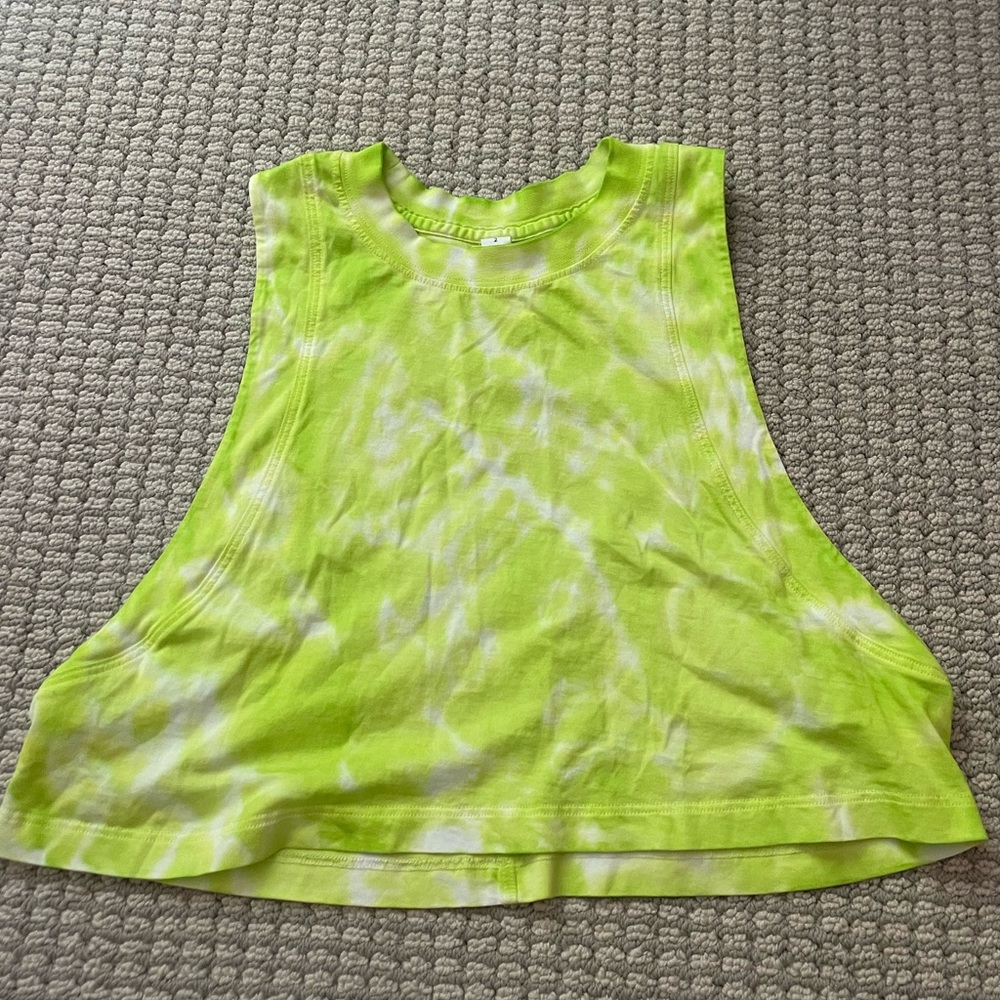 lululemon All Yours Cropped Cotton Tank Size 2
